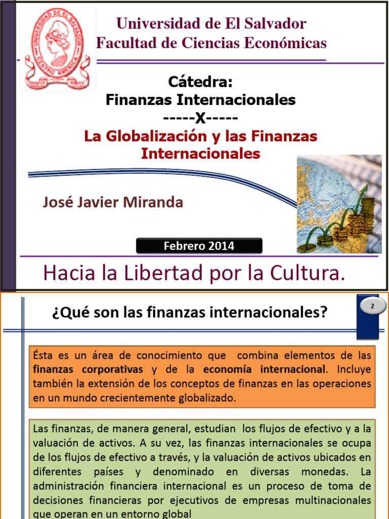 Finanzas Internacionales y Globalización | PDF | Tipo de cambio | Moneda