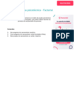 Modelo de Prueba Psicotécnica Factorial