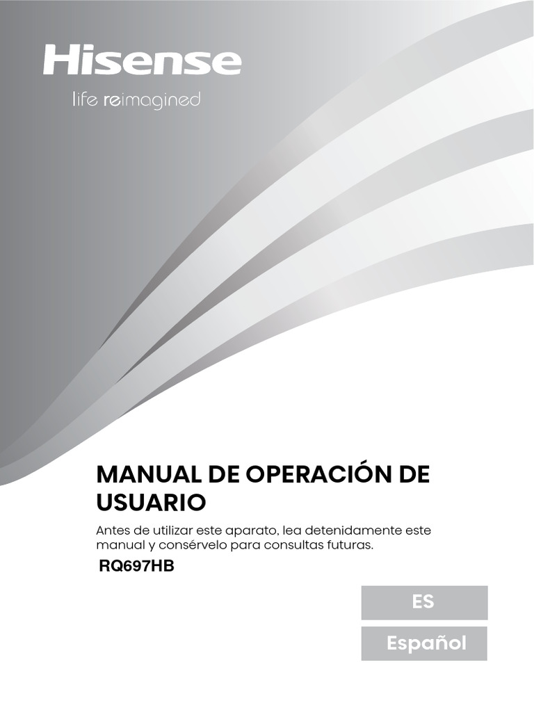 Manual de Usuario RQ697HB | PDF | Refrigerador | Conector eléctrico