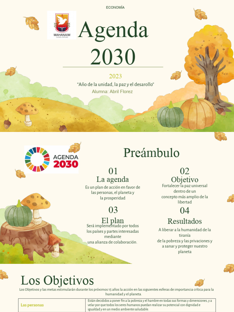 Agenda 2030: Objetivos de Desarrollo Sostenible | PDF | Sustentabilidad ...