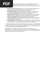 Statistics Coursework Structure