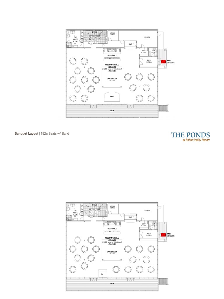 Banquet Layouts for 152-296 Guests | PDF