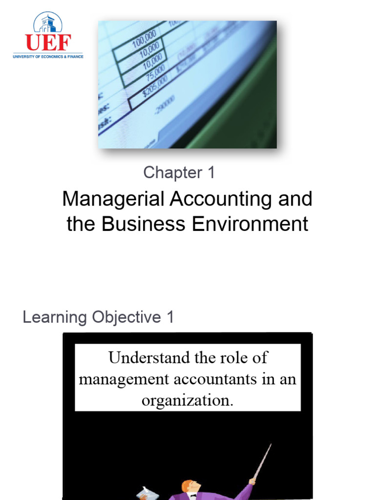 Chapter 01 - Managerial Accounting and Business Environment | PDF