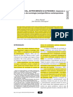 TEORIA SOCIAL, EXTROVERSÃO E AUTONOMIA