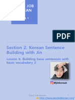Lesson 6. Building Base Sentences With Basic Vocabulary 2