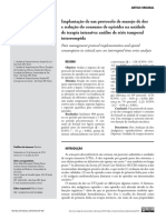 Implantação de Um Protocolo de Manejo de Dor