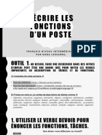 Décrire Les Fonctions D'un Poste (É3-4) Par Dana Lessard