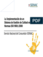 La Implementación de Un Sistema de Gestión de Calidad en Normas ISO 9001:2000