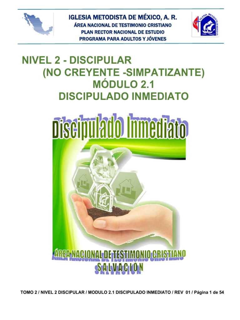 Discipulado Inmediato Nivel 2 | PDF | Jesús | Cristo (título)