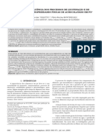 Avaliação Da Influencia Dos Processos de Lecitinação e de Aglomeração Nas Propriedades Fisicas de Achocolatado em Pó