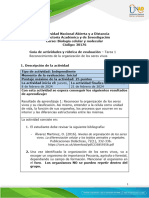 Guia de Actividades y Rúbrica de Evaluación - Tarea 1 - Reconocimiento de La Organización de Los Seres Vivos