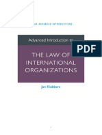 Advanced Introduction To The Law of International Organizations