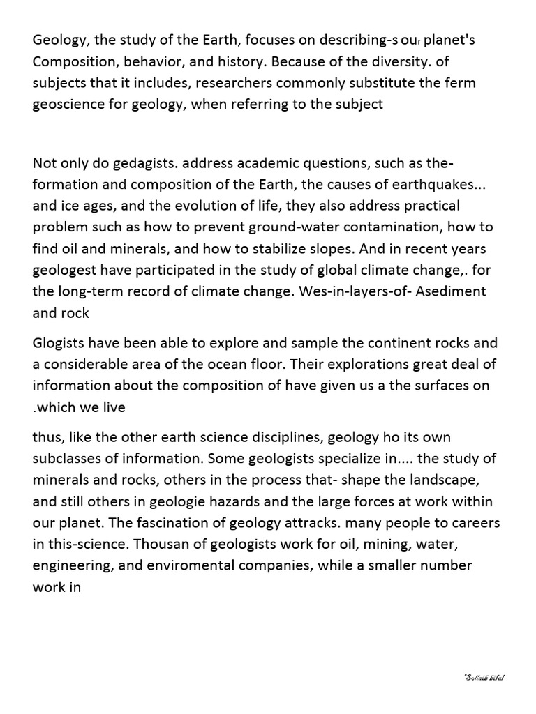 Understanding Geology and Its Importance | PDF | Earth Sciences | Geology