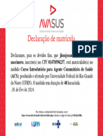 ACS - Certificado de Matrícula