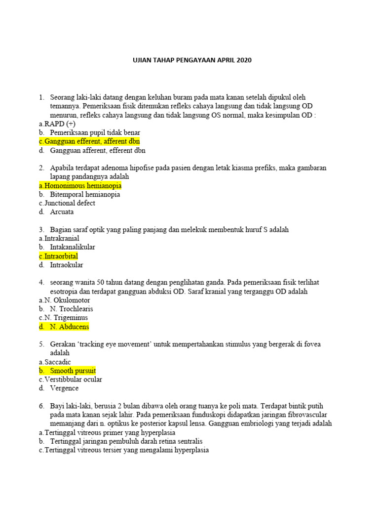 Contoh Soal Mata | PDF | Kajian Bahasa Asing | Sains & Matematika