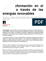 La Transformaci-N en El Mundo A Trav-S de Las Energ-As Renovables - FLORESBMG