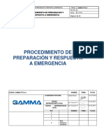 Procedimiento en Caso de Emergencias Gamma
