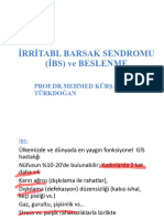 İrritabl Barsak Sendromu (İbs) Ve Beslenme: Prof - Dr.Mehmed Kürşad Türkdoğan