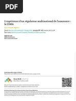 Bilan du Code CIMA : Évolution et Impact | PDF | Assurance | État