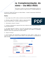 Passo A Passo - Ajuste para Complementação Do Salário Mínimo - Via MEU INSS