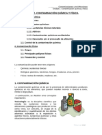 Unidad 2. Contaminantes Fisico y Quimicos