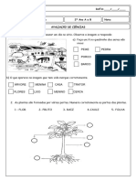 PROVA DE CIÊNCIAS 2 Ano 2023