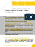 Relacion Tecnologia e Innovacion Edu