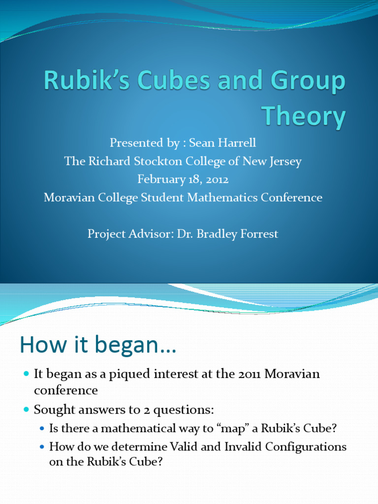 Valid Configurations of Rubik's Cube | PDF | Permutation | Mathematical ...
