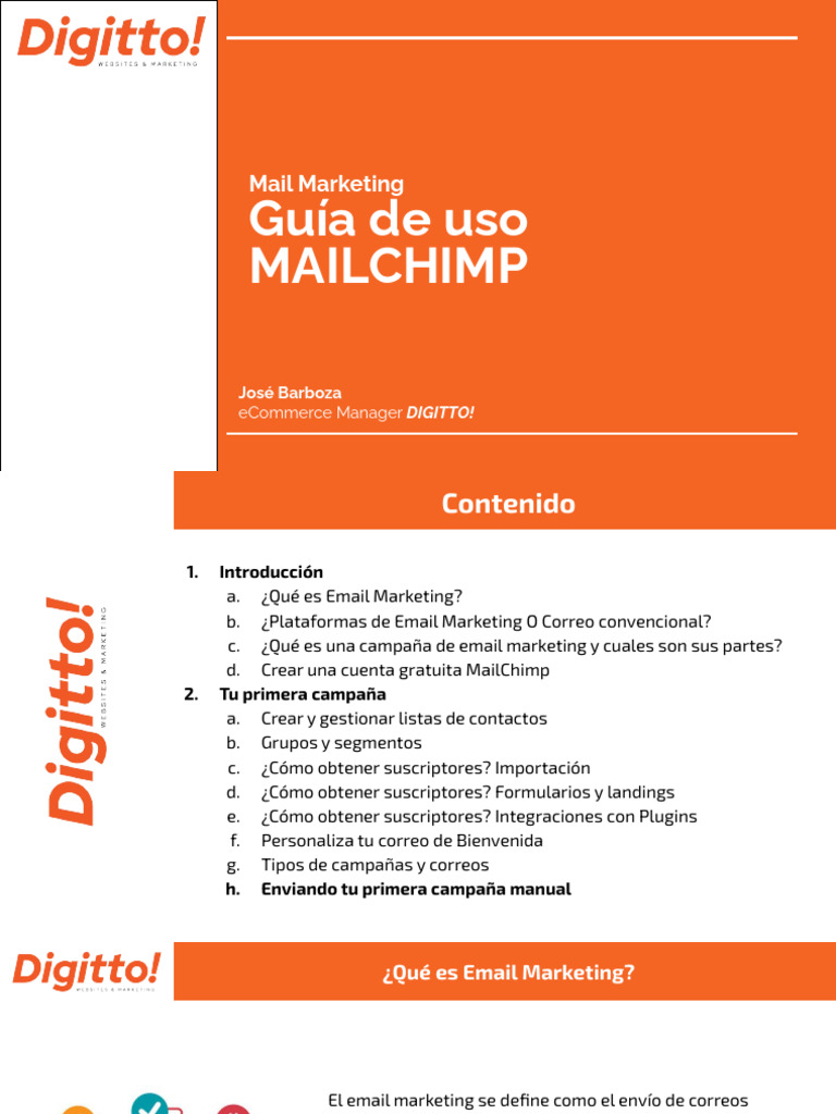 Guía Completa de Email Marketing MailChimp | PDF | Marketing | Software