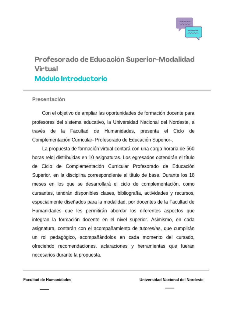Módulo Introductorio PROF ED SUP | PDF | Maestros | Moodle