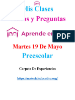Preescolar Preguntasy Videos Martes 19 de Mayo MEX