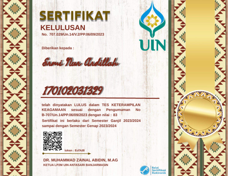 Sertifikat TKK Dikompresi | PDF