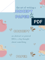 The Art of Writing A Concept Paper