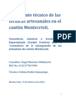 Expediente Técnico de Las Técnicas Artesanales en El Cantón Montecristi (1) - Signed (1) - Signed