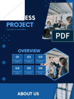 Blue Dark Professional Geometric Business Project Presentation 