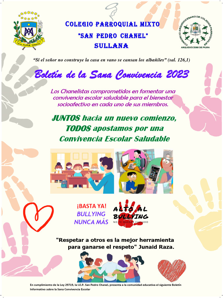 Boletin de La Sana Convivencia 2023 | PDF | Acoso cibernético | Agresión