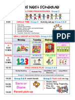 En Weekly Schedule For Kids 24