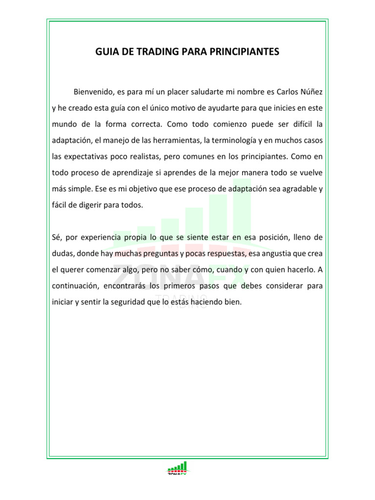Guía de Trading para Principiantes PDF | PDF | Mercado de divisas ...