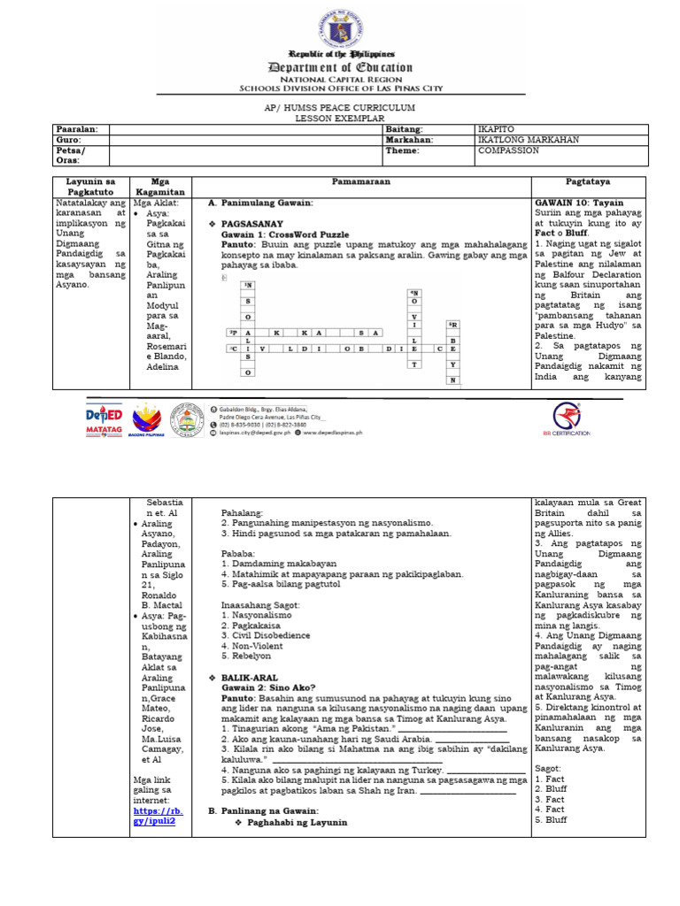 HS7 Week3 PEACECUR | PDF