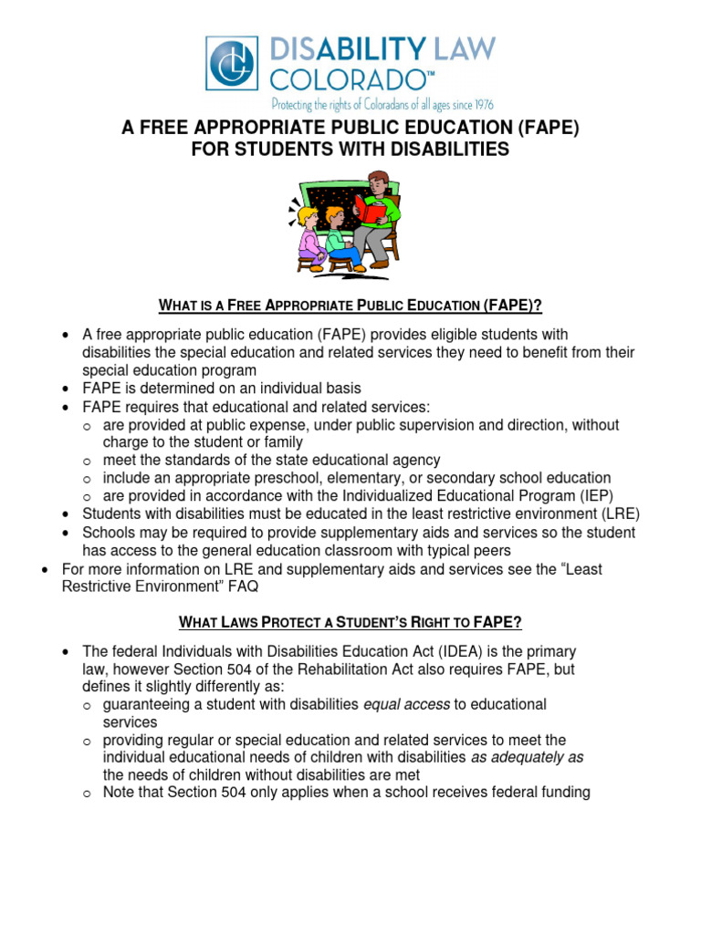 Fape Special Education