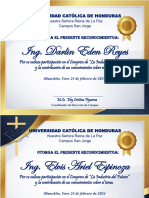 Diplomas Congreso Unicah