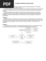 Research Approaches and Designs