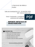 Reporte Articulo de Investigacion - Equipo 1