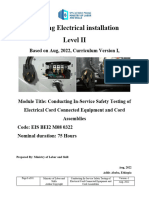 Conducting in Service Safety Testing of Electrical Cord Connected
