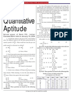 IOB - Quantitative Aptitude Paper