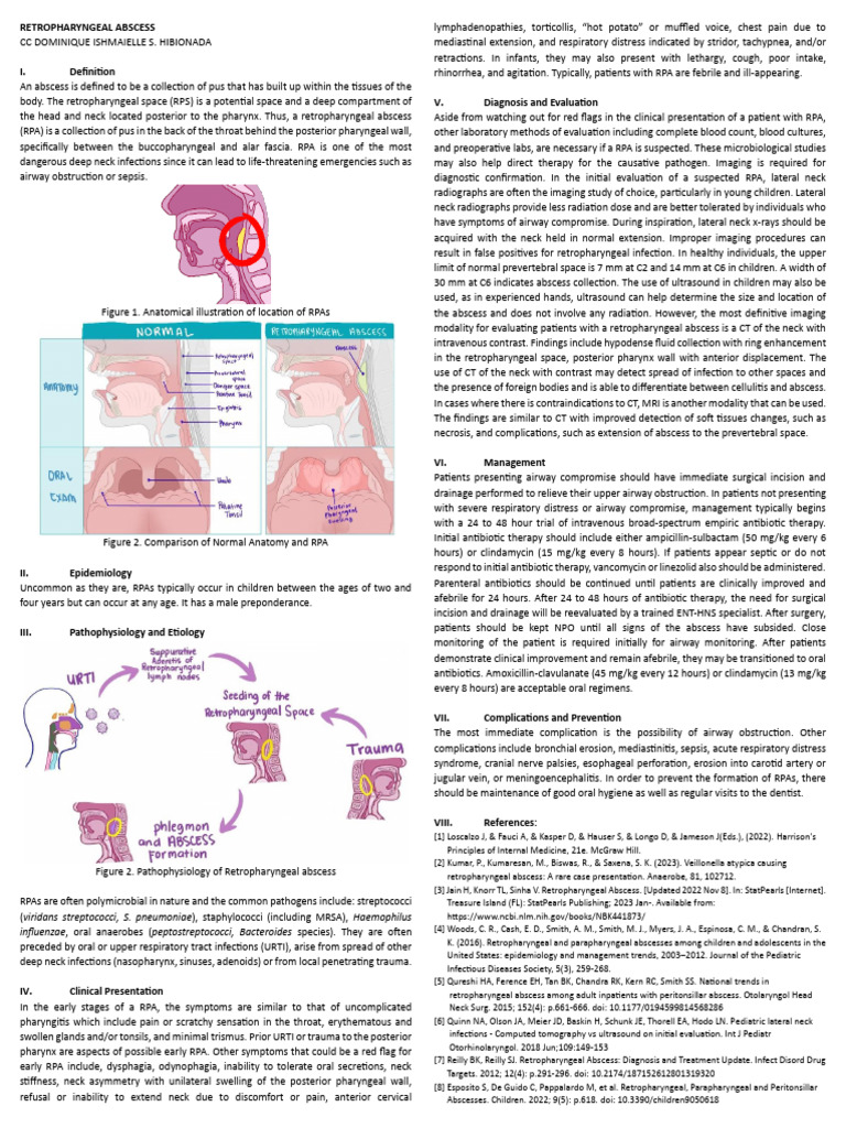 Understanding Retropharyngeal Abscess | PDF | Medical Imaging | Sepsis