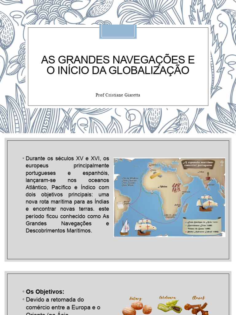 As Grandes Navegações e o Início Da Globalização | PDF