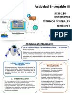 Actividad Entregable III: SCIU-180 Matemática