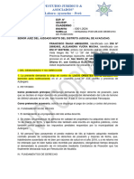 Demanda Por Mejor Derecho de Posecion Francisco Ñahui