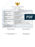 Dokumen Evaluasi Kinerja Pegawai Periode: Nopember Pemerintah Provinsi Sumatera Utara Periode Penilaian: 1 November SD 30 November Tahun 2023